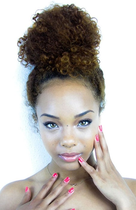 Afro Messy Bun