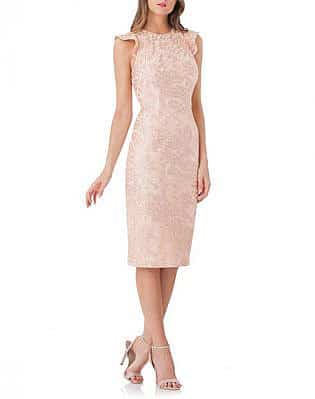 Back Cutout Lace Sheath Dress