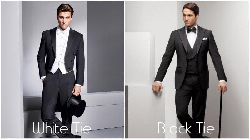 Black Tie Vs White Tie