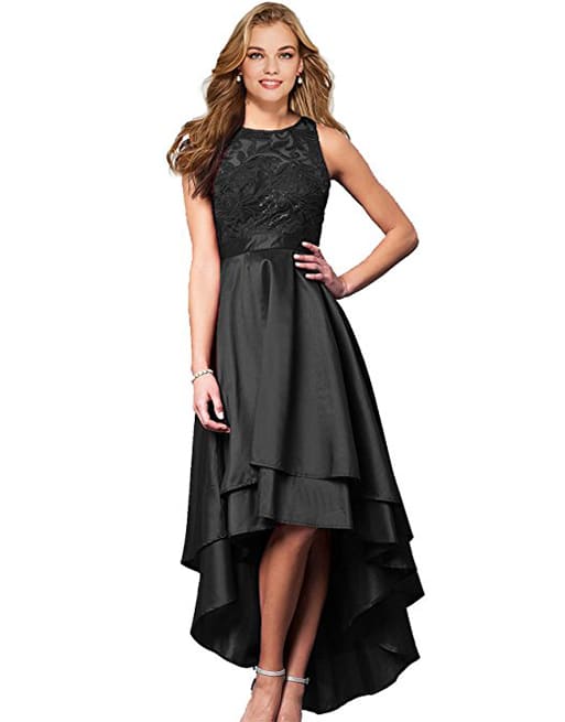 black bride gown
