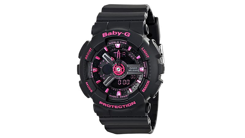 Casio Women's Ba 111 1acr Baby G Analog Digital Display Quartz Black Watch