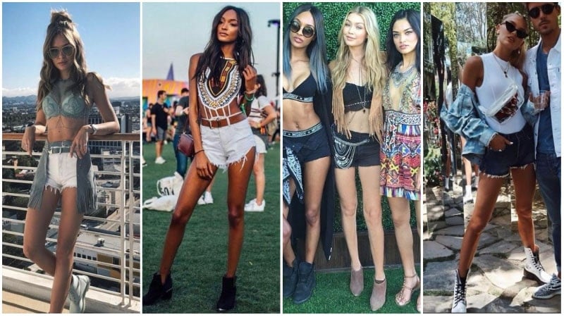 black shorts coachella