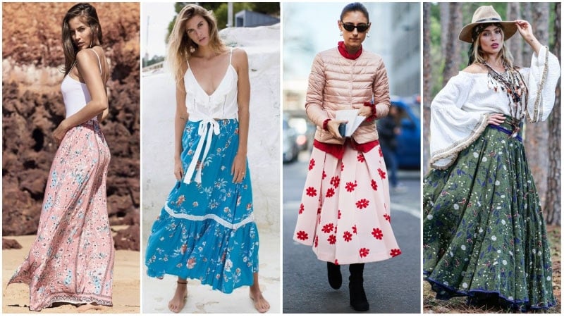 Floral Maxi Skirts