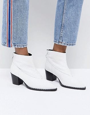 Gestuz Snakeskin Cowboy Boots