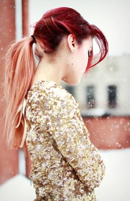 Long Red Ombre Hair