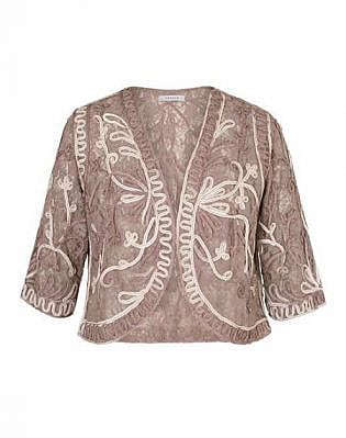 Mink Ombre Cornelli Stretch Lace Bolero