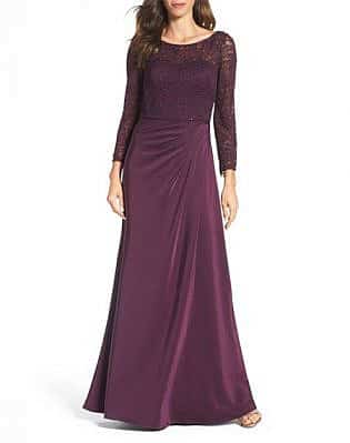 Purple Embellished Gown