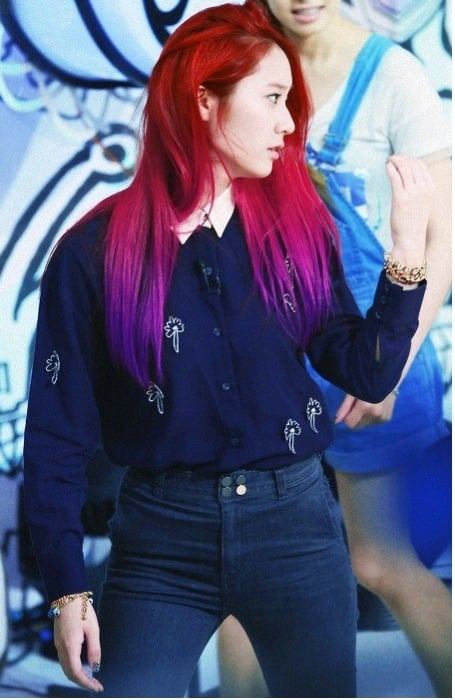 Red Purple Ombre Hair