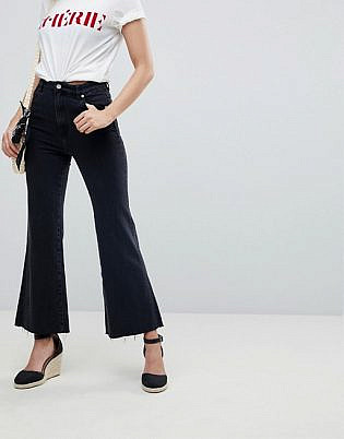 Rolla's Eastcoast Crop Flare With Raw Hem