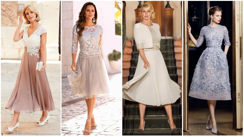 vintage look mother of the bride dresses