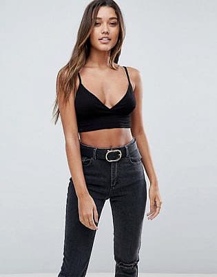 Asos Design Bralet In Black