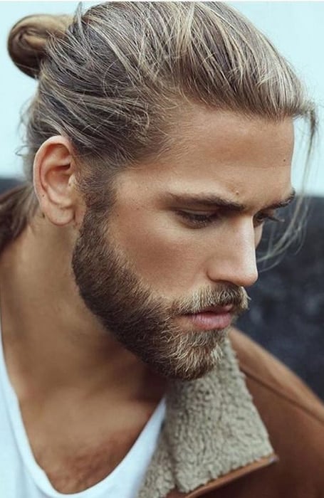 Blonde Man Bun