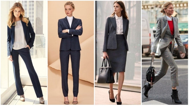 professional fashionable women's business attire