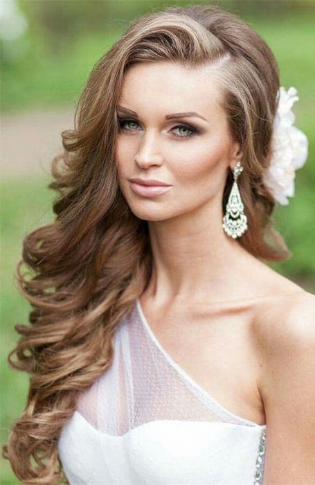 96 Elegant Side-Swept Wedding Hairstyles - Weddingomania