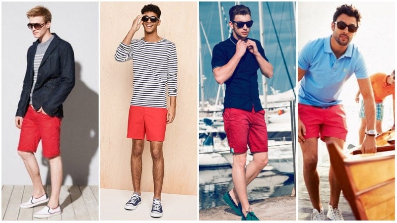 red casual attire for men