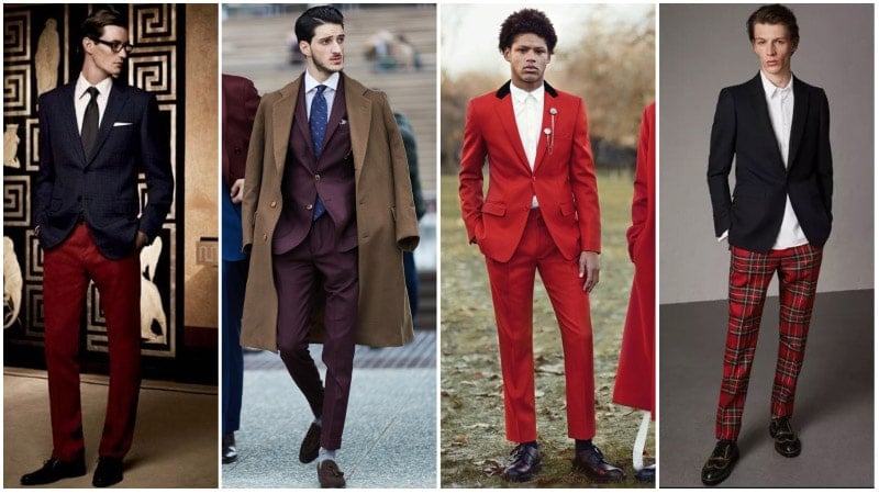 Semi Formal Red Pants Outfits