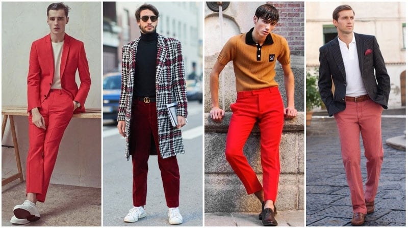 Smart Casual Red Pants Outfits