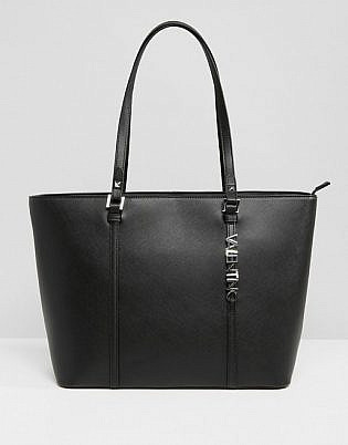 Valentino By Mario Valentino Structured Tote Bag In Black