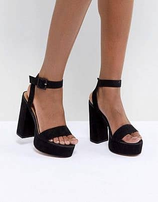 Asos Design Hostess Platform Heeled Sandals