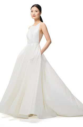 Ashton Plunge Back A Line Gown