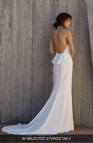 Blakely Halter Neck Trumpet Gown Nouvelle Amsale