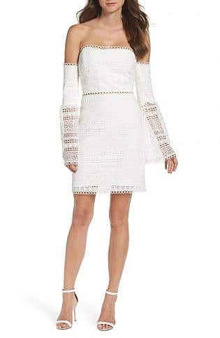 Catalina Lace Off The Shoulder Sheath Dress