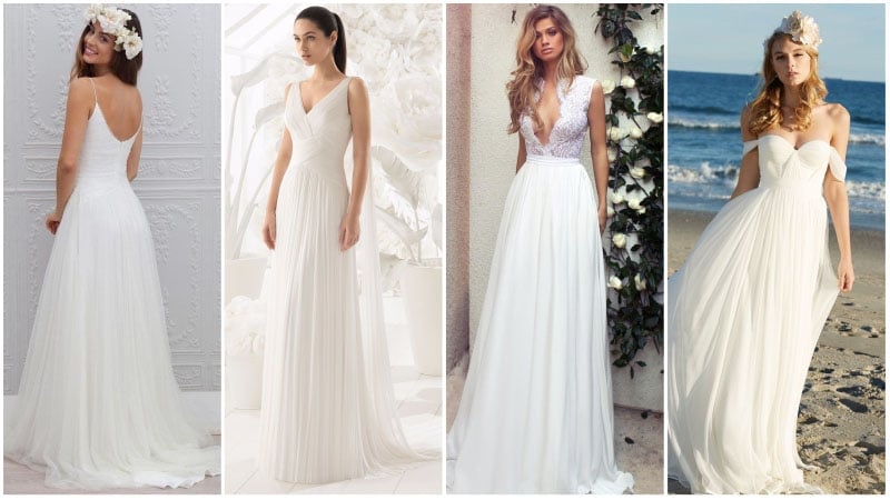 beachy wedding dresses