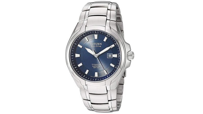 Citizen Men’s Eco-Drive Titanium Watch with Date BM7170-53L