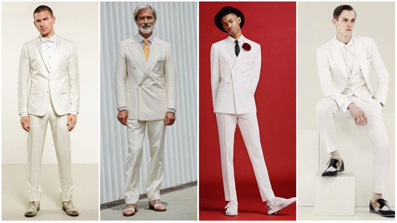 Formal All White Outfits For Men