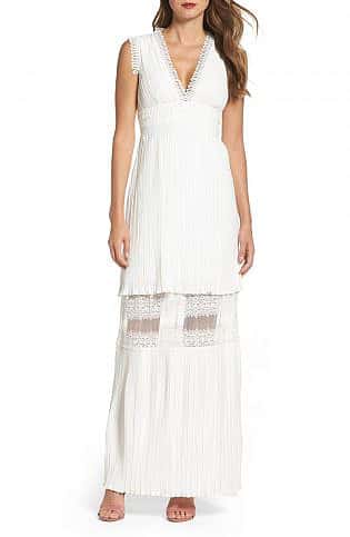 Jasmine Lace Inset Pleated Dress