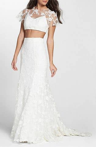 Maddie Lace Two Piece Mermaid Gown