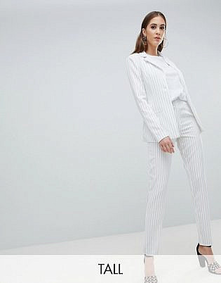 Missguided Tall Stripe Tailored Pants