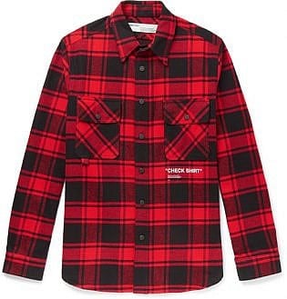 Off White Flannel Shirt