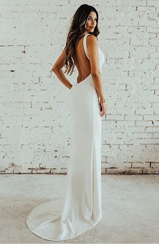 Plunge Back Dress