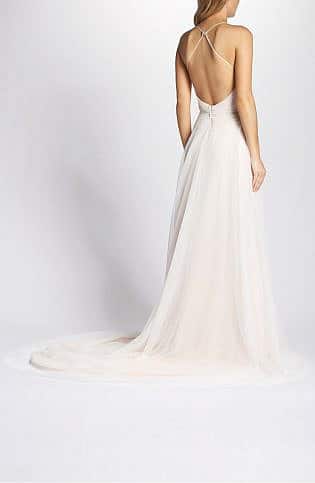Plunging A Line Gown