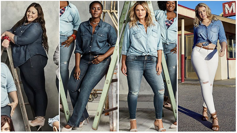 Plus Size Denim Shirt Outfit