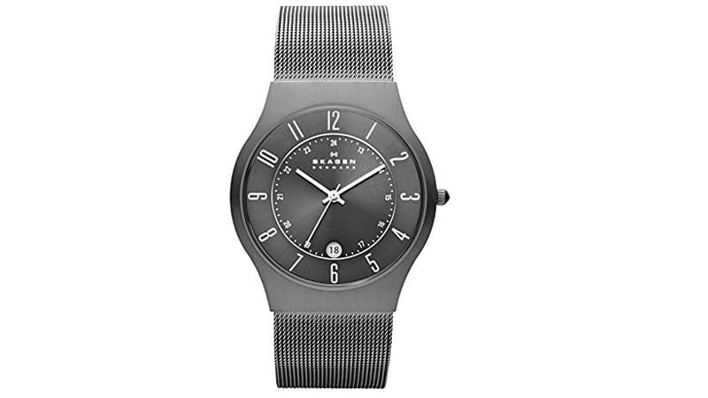 Skagen Men’s Grey Mesh Titanium Watch