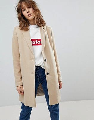 Stradivarius Camel Tailored Coat