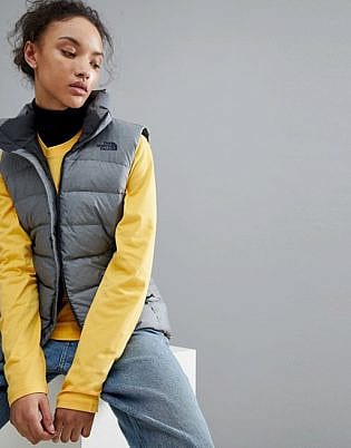 The North Face Women's Nuptse Singlet In Grey
