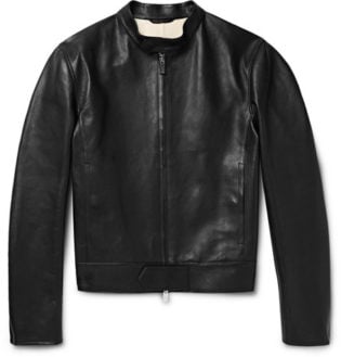 Unlined Leather Biker Jacket