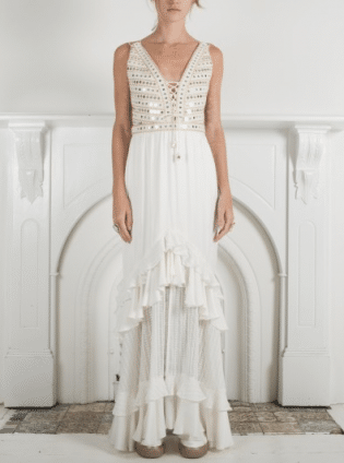 Waterdancer Embroidered Dress Ixiah