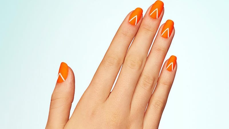 Buy Edary False Nails Matte Orange Stiletto Shape Fake Nails Press on Nails  Sharp Art 24Pcs Nail for Women Online at Low Prices in India - Amazon.in