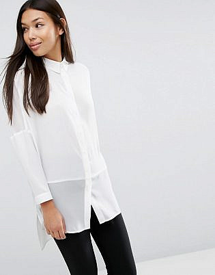 Asos Design Soft Shirt In Sheer And Solid