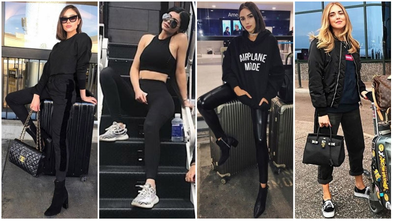 All Black Travel Outfits