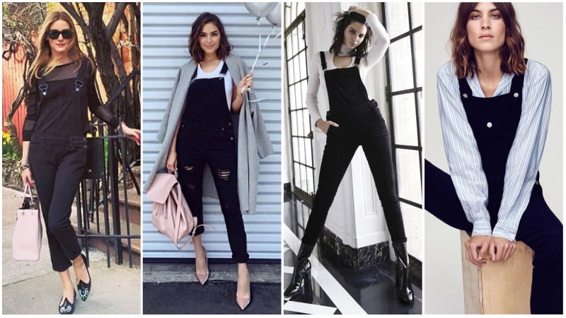 Black Overalls Outfits