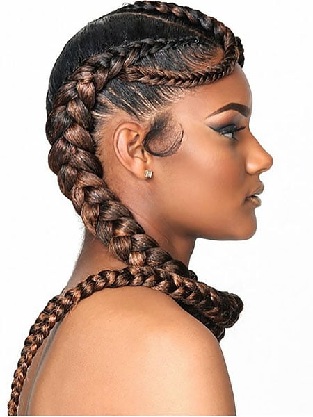 Featured image of post 3 Goddess Braids To The Side