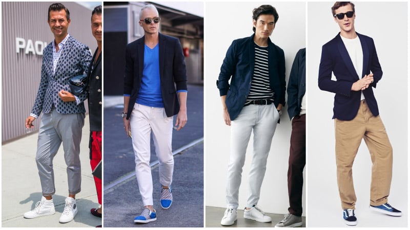 shoes for casual blazer