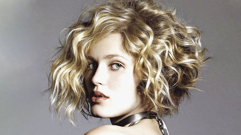 Curly Inverted Bob Hairstyle