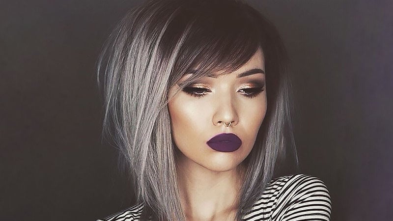 Inverted Bob With Side Bangs Hairstyle