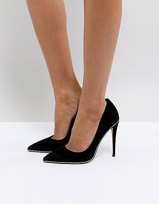 Kg By Kurt Geiger Envy Suede Court Shoes